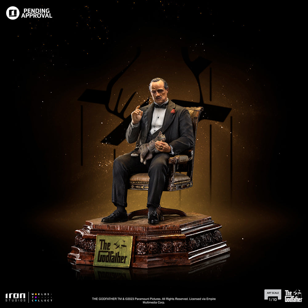 Estátua Don Vito Corleone - O Poderoso Chefão - Art Scale 1/10 - Iron Studios