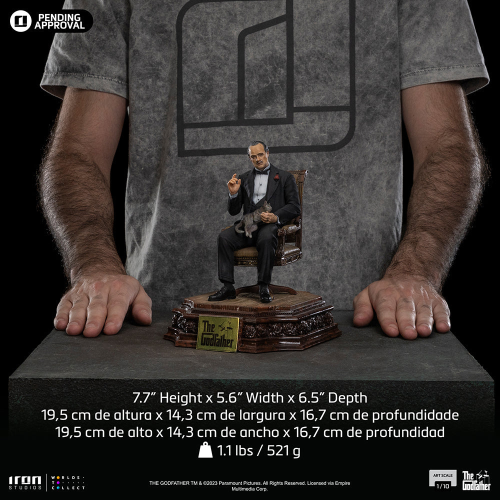 Estátua Don Vito Corleone - O Poderoso Chefão - Art Scale 1/10 - Iron Studios