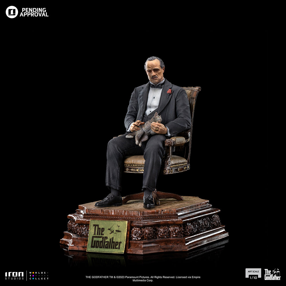 Estátua Don Vito Corleone - O Poderoso Chefão - Art Scale 1/10 - Iron Studios