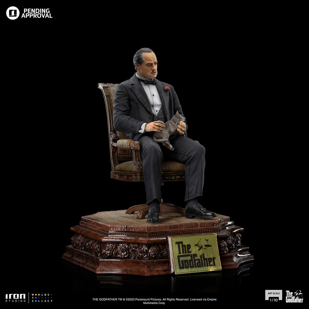 Estátua Don Vito Corleone - O Poderoso Chefão - Art Scale 1/10 - Iron Studios