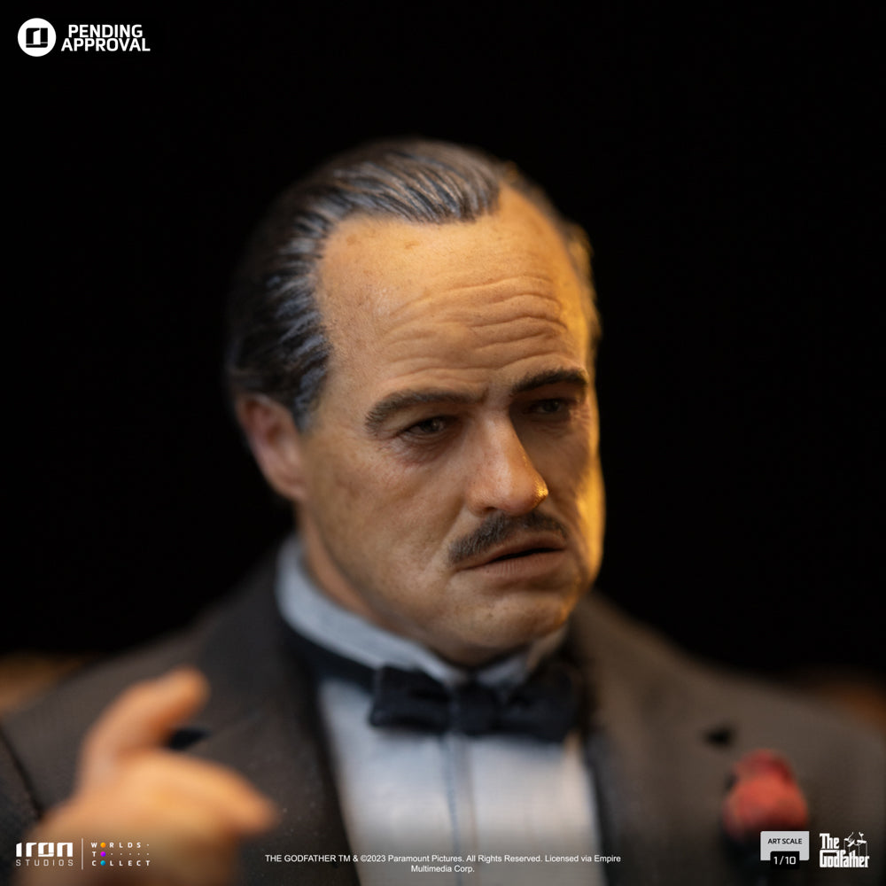 Estátua Don Vito Corleone - O Poderoso Chefão - Art Scale 1/10 - Iron Studios