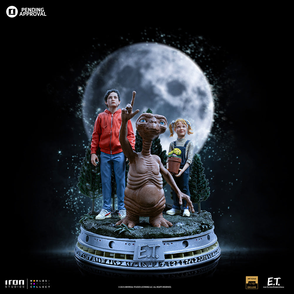 Estátua E.T. Elliot and Gertie Deluxe - E.T. The Extra-Terrestrial - Art Scale 1/10 - Iron Studios