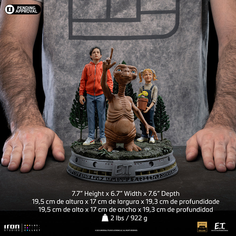 Estátua E.T. Elliot and Gertie Deluxe - E.T. The Extra-Terrestrial - Art Scale 1/10 - Iron Studios