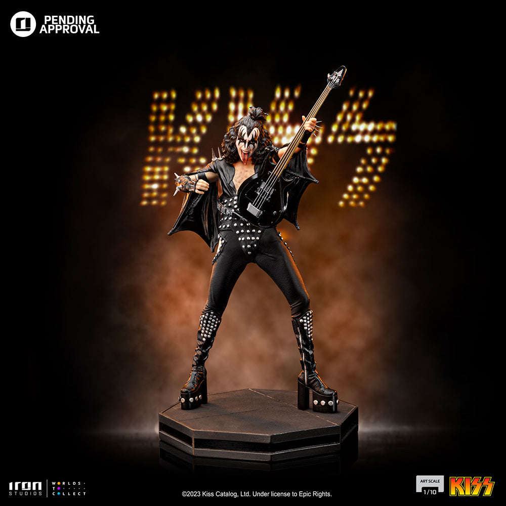 Estátua Gene Simmons aka Demon - Kiss - Art Scale 1/10 - Iron Studios