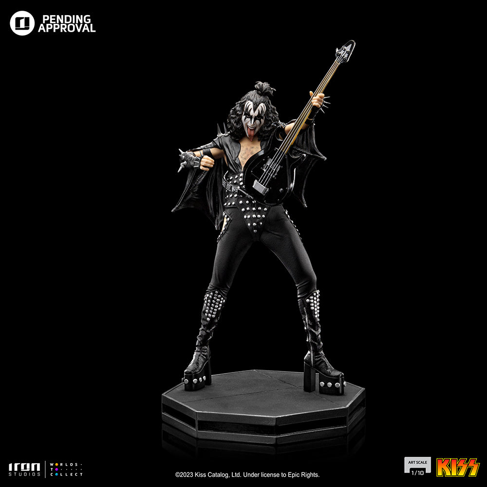 Estátua Gene Simmons aka Demon - Kiss - Art Scale 1/10 - Iron Studios