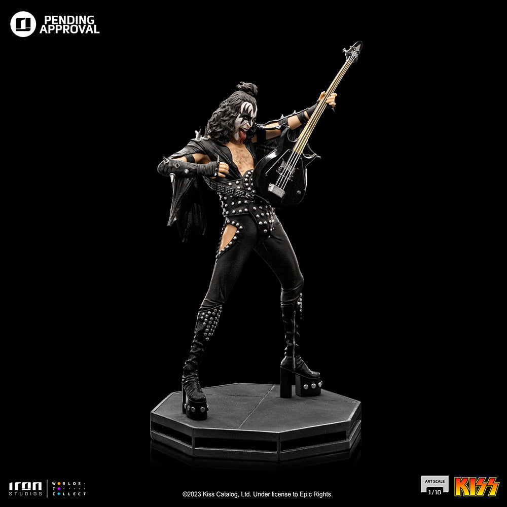 Estátua Gene Simmons aka Demon - Kiss - Art Scale 1/10 - Iron Studios