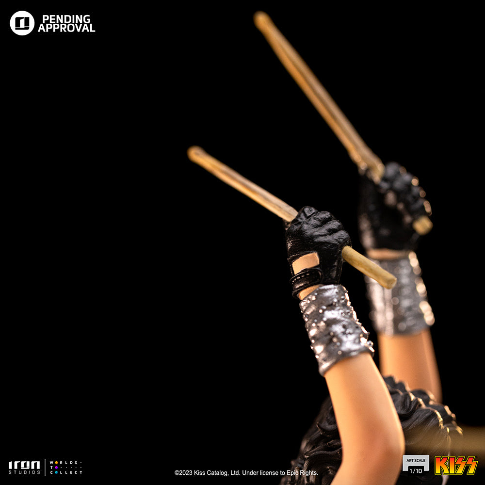 Estátua Peter Criss aka Cat - Kiss - Art Scale 1/10 - Iron Studios