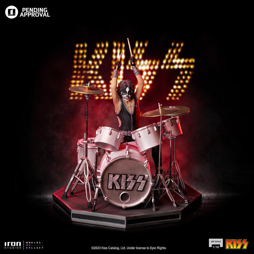 Estátua Peter Criss aka Cat - Kiss - Art Scale 1/10 - Iron Studios