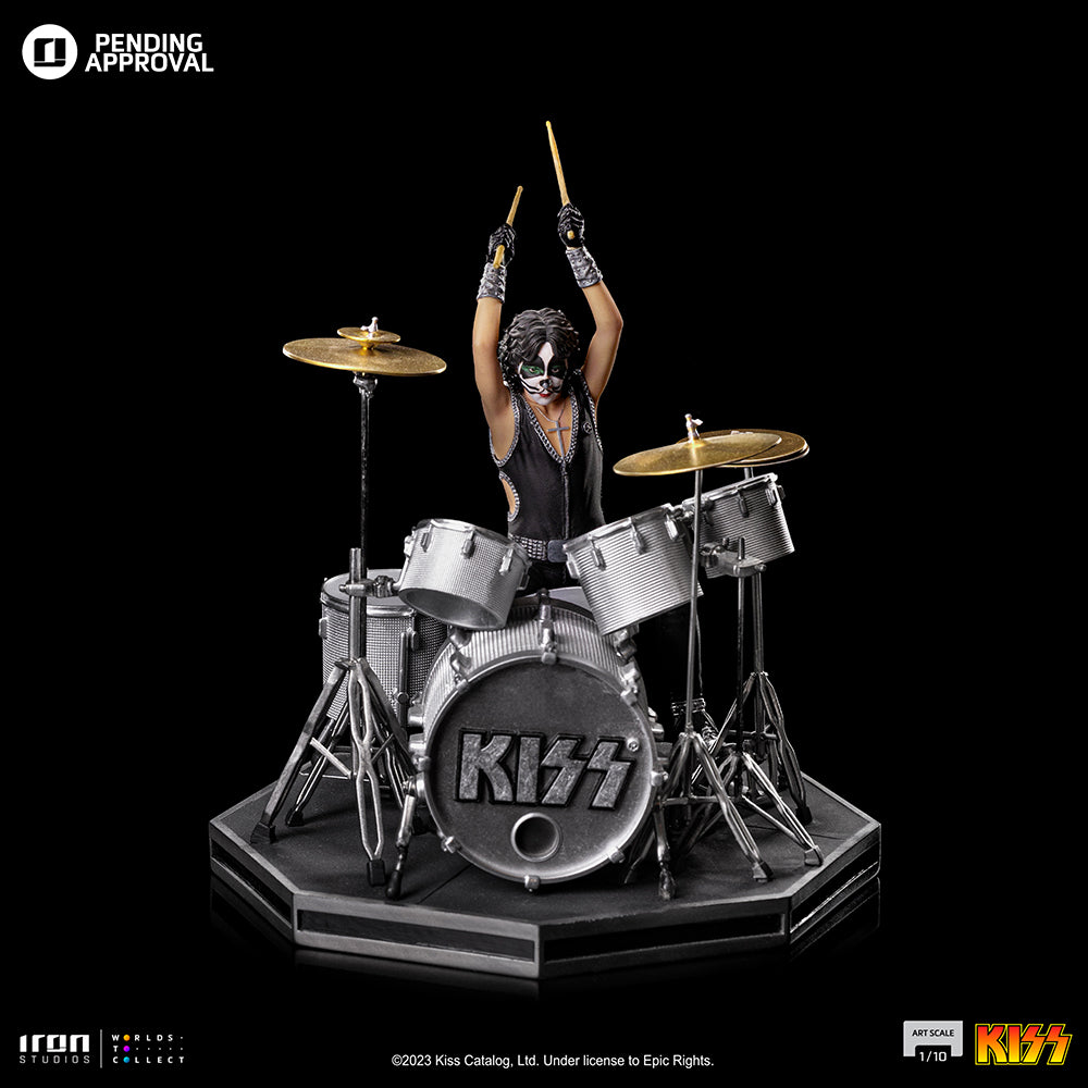 Estátua Peter Criss aka Cat - Kiss - Art Scale 1/10 - Iron Studios