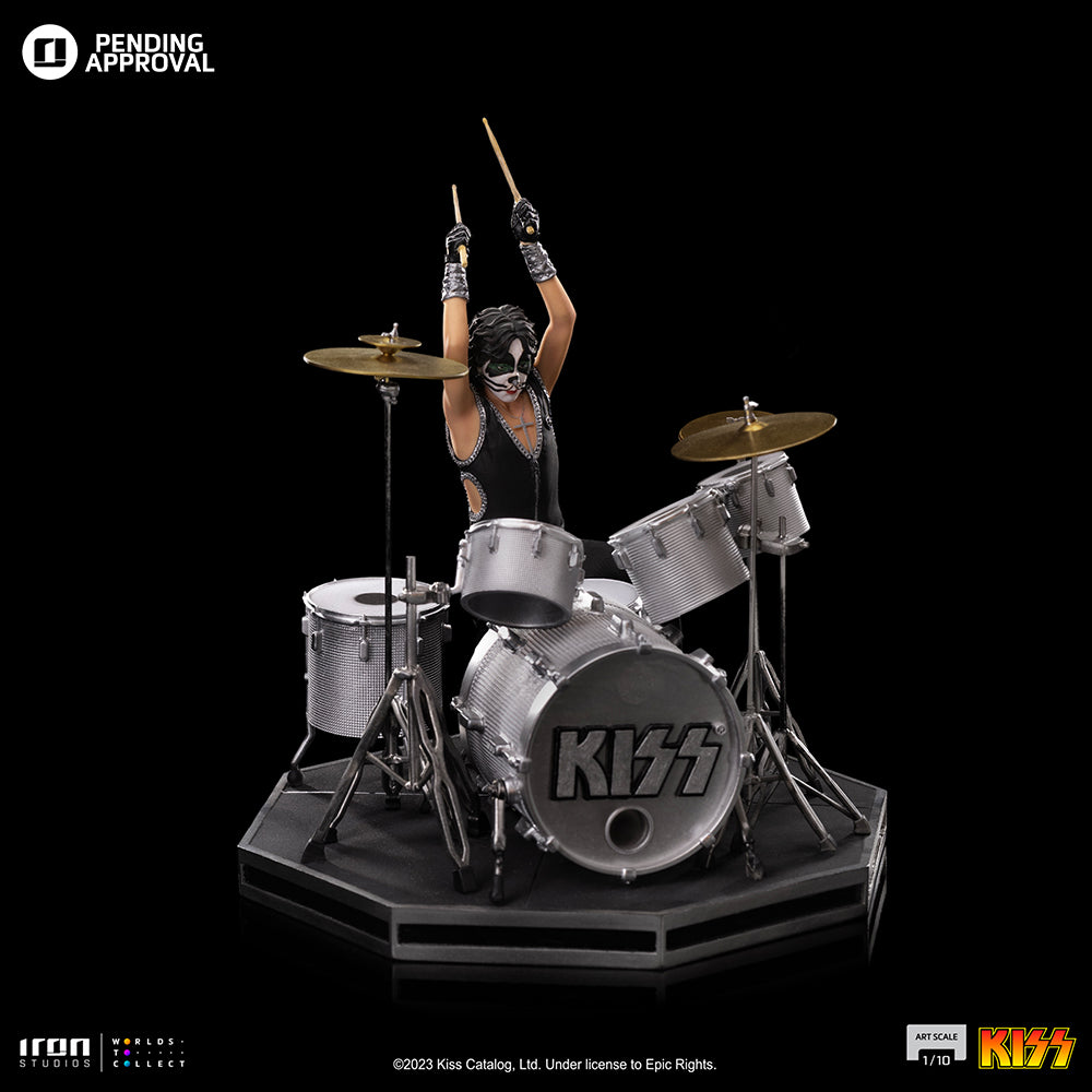 Estátua Peter Criss aka Cat - Kiss - Art Scale 1/10 - Iron Studios