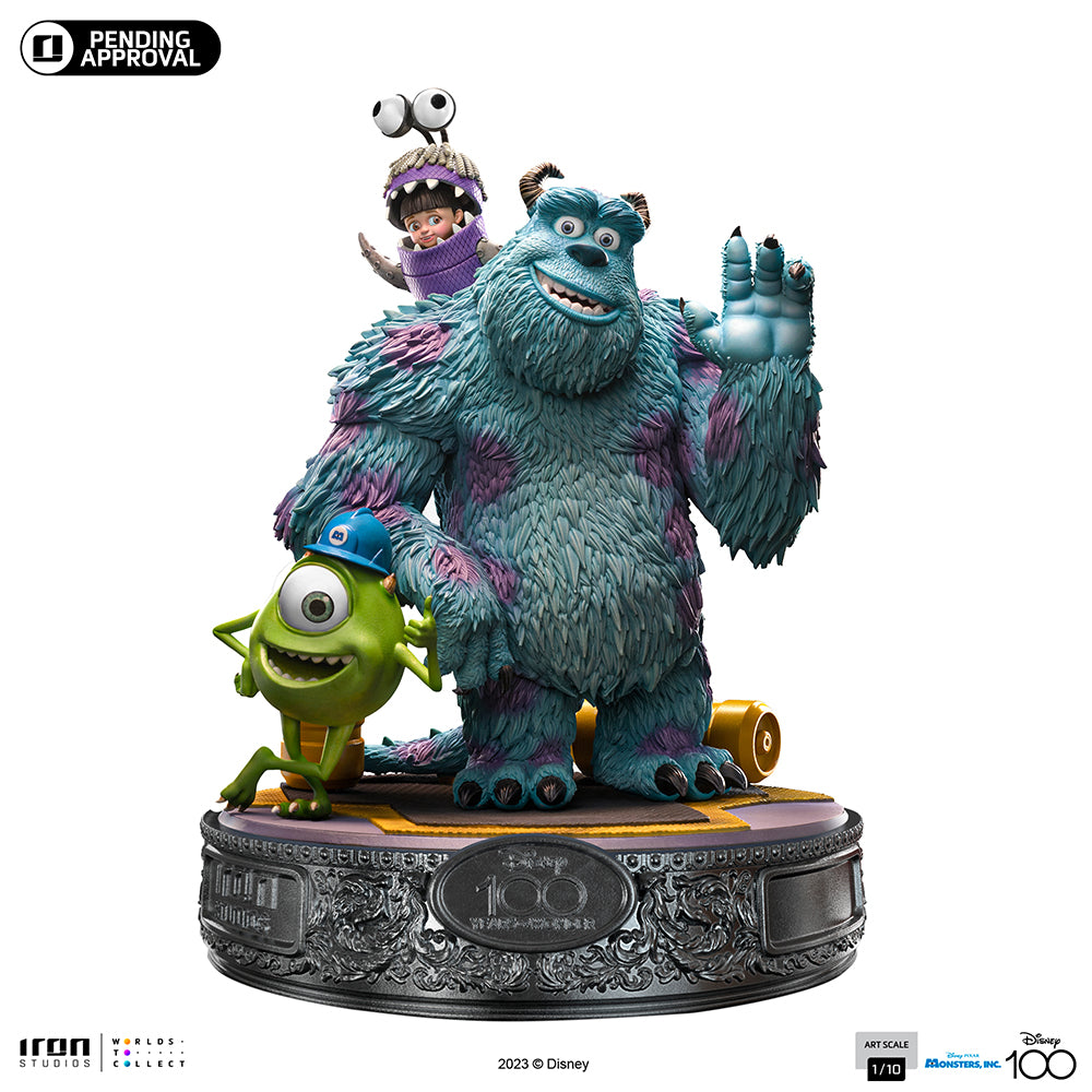 Estátua Monstros S.A. Diorama 100 Years Ver - Disney 100TH - Monstros S.A. - Art Scale 1/10 - Iron Studios