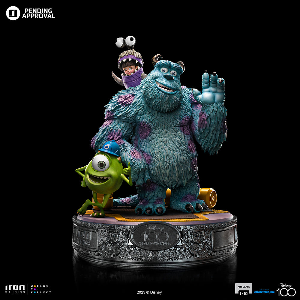 Estátua Monstros S.A. Diorama 100 Years Ver - Disney 100TH - Monstros S.A. - Art Scale 1/10 - Iron Studios