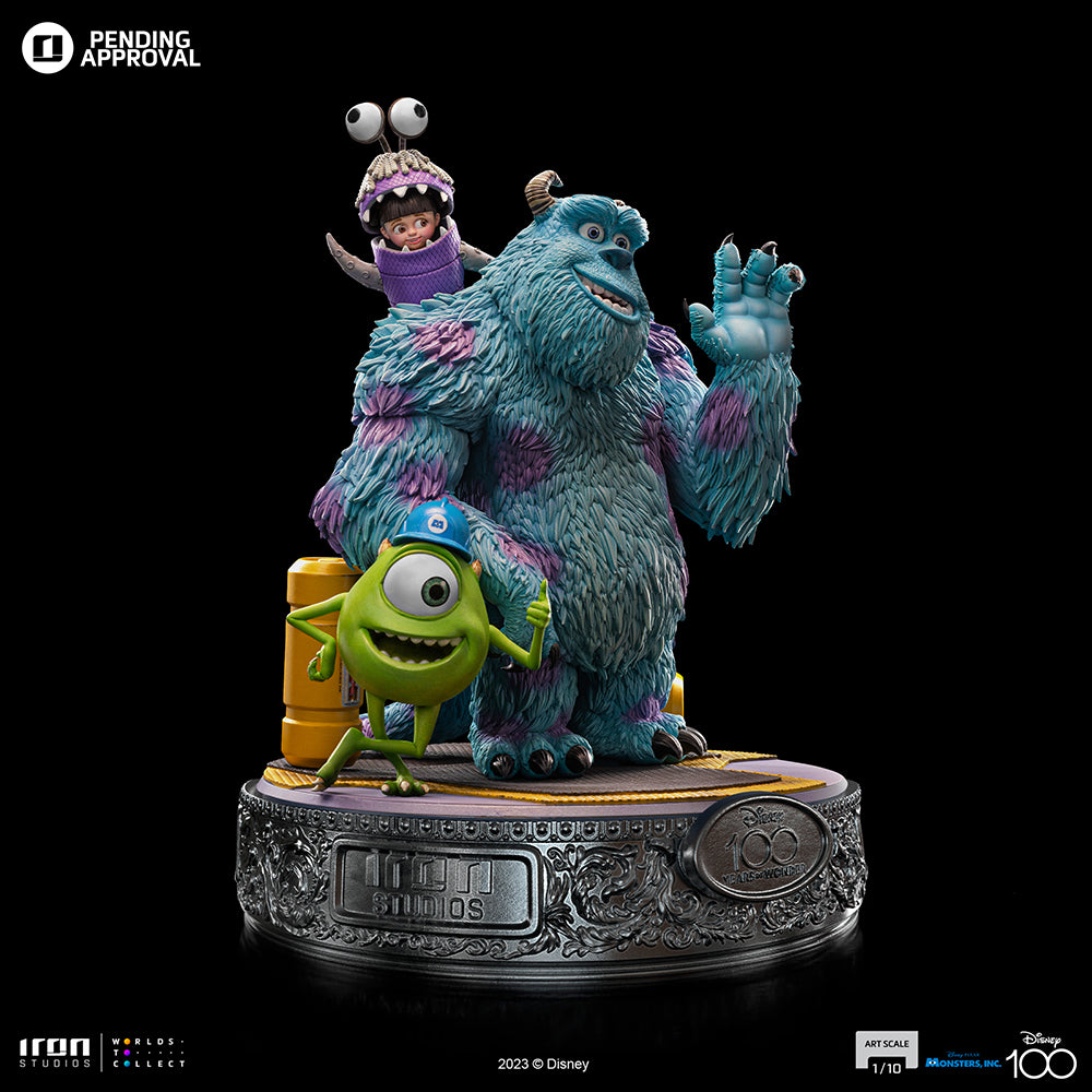 Estátua Monstros S.A. Diorama 100 Years Ver - Disney 100TH - Monstros S.A. - Art Scale 1/10 - Iron Studios