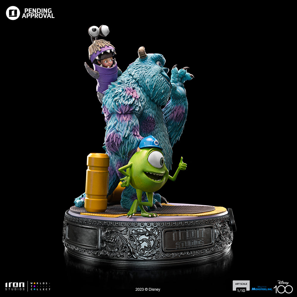 Estátua Monstros S.A. Diorama 100 Years Ver - Disney 100TH - Monstros S.A. - Art Scale 1/10 - Iron Studios