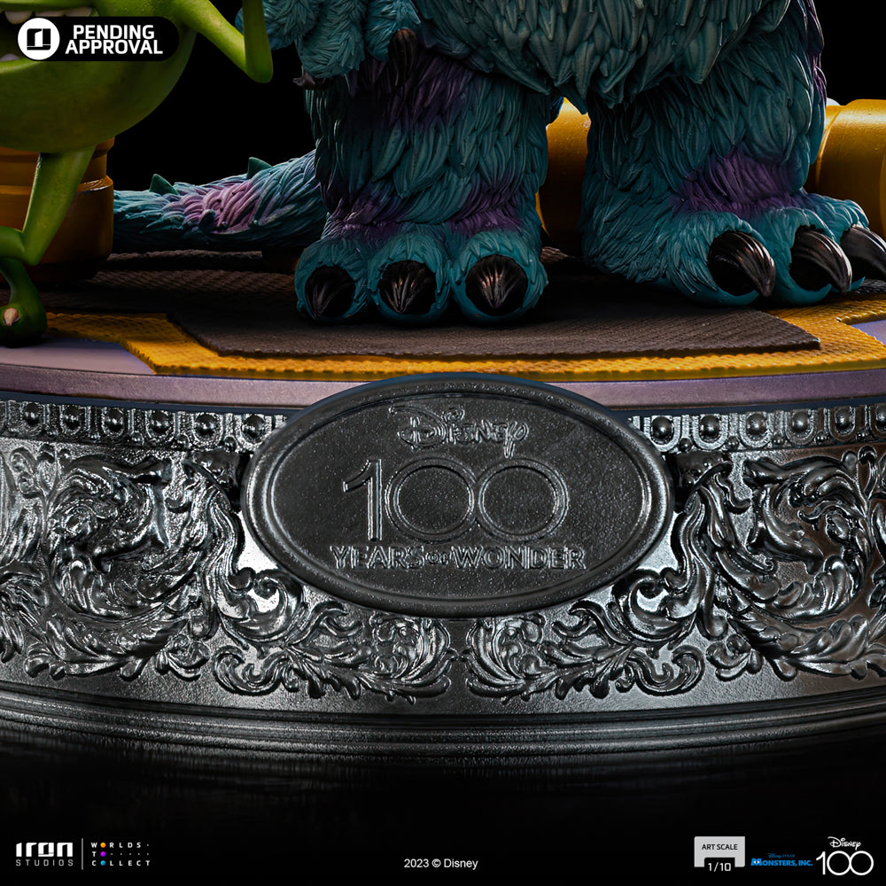 Estátua Monstros S.A. Diorama 100 Years Ver - Disney 100TH - Monstros S.A. - Art Scale 1/10 - Iron Studios