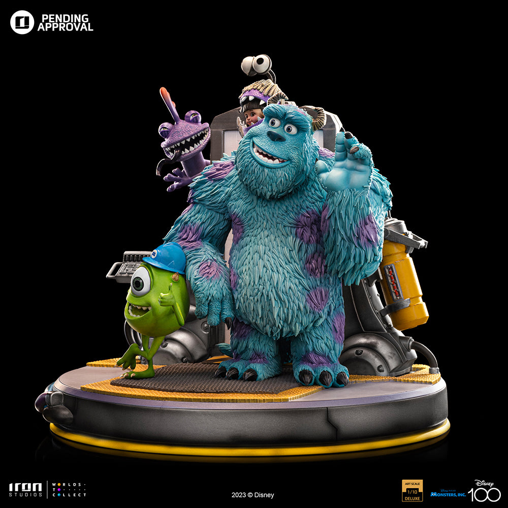 Estátua Monstros S.A. Diorama Deluxe - Disney 100TH - Monstros S.A. - Art Scale 1/10 - Iron Studios