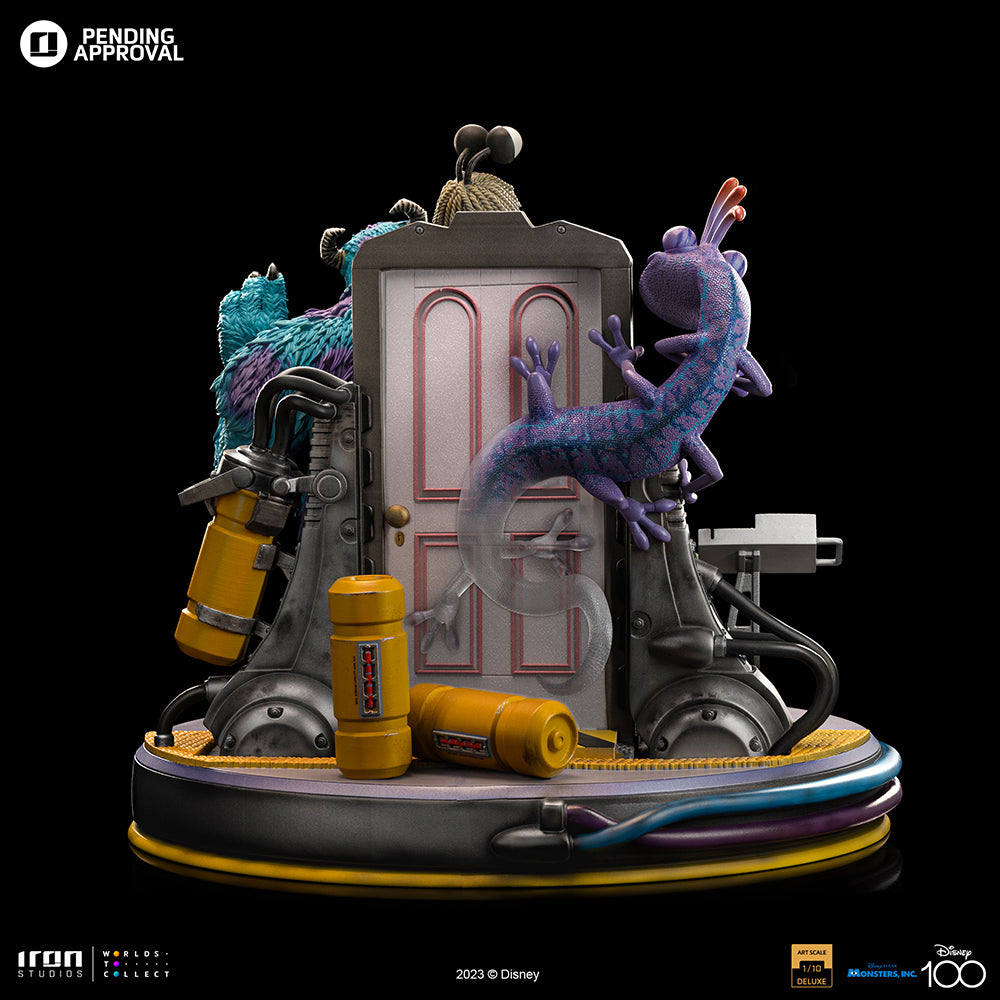 Estátua Monstros S.A. Diorama Deluxe - Disney 100TH - Monstros S.A. - Art Scale 1/10 - Iron Studios