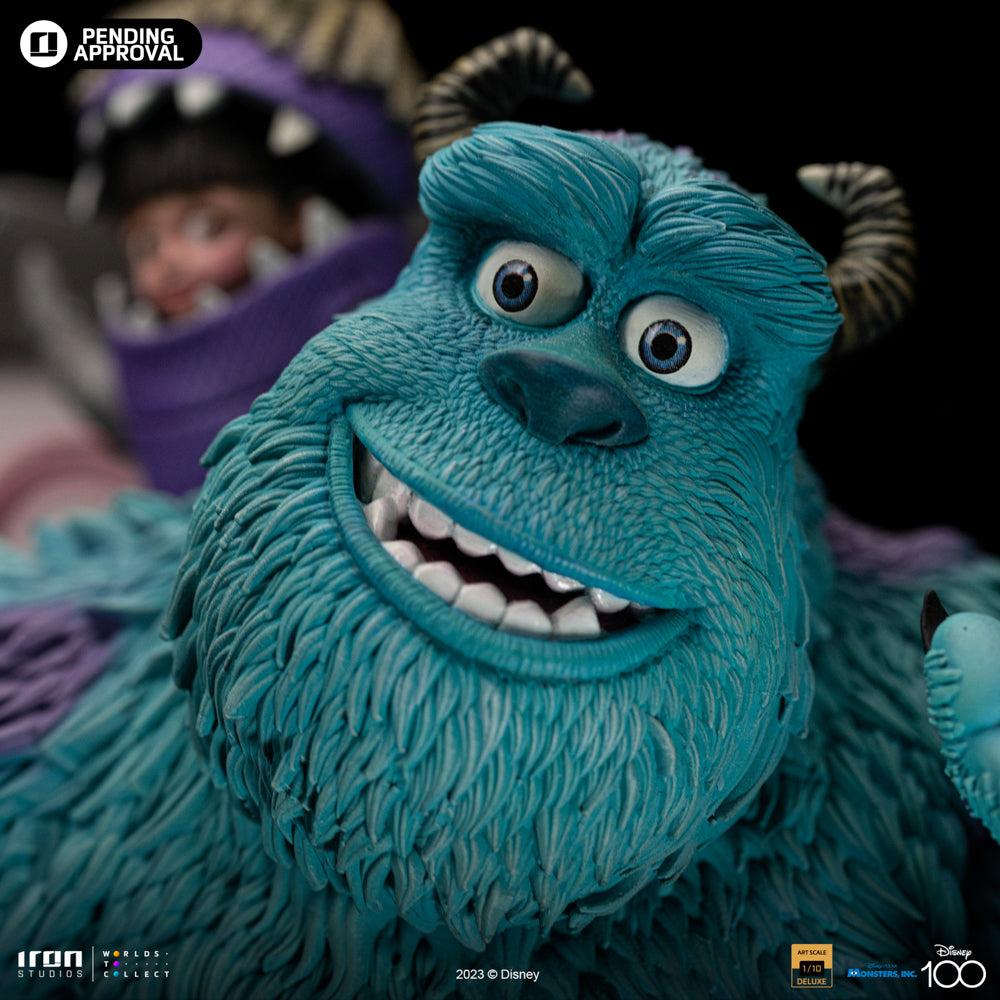 Estátua Monstros S.A. Diorama Deluxe - Disney 100TH - Monstros S.A. - Art Scale 1/10 - Iron Studios