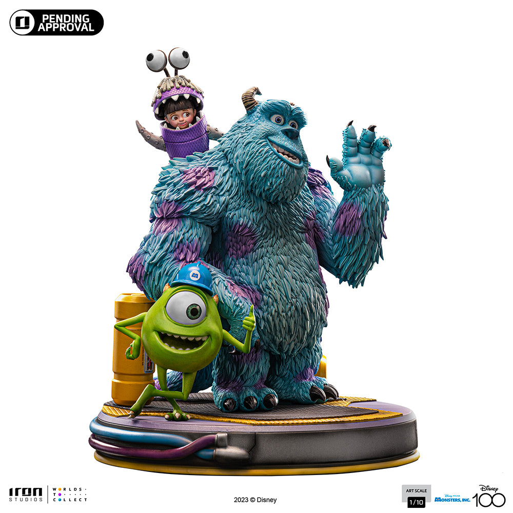 Estátua Monstros S.A. Diorama - Disney 100TH - Monstros S.A. - Art Scale 1/10 - Iron Studios