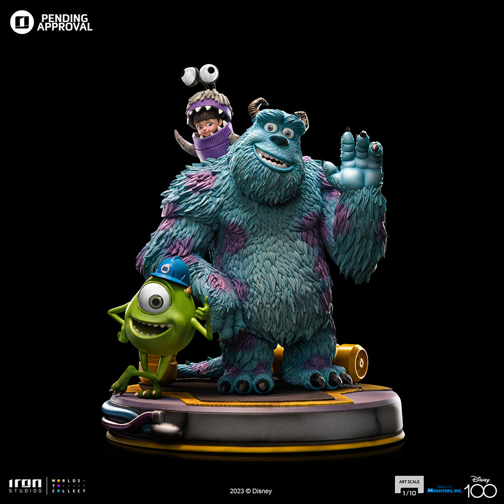 Estátua Monstros S.A. Diorama - Disney 100TH - Monstros S.A. - Art Scale 1/10 - Iron Studios
