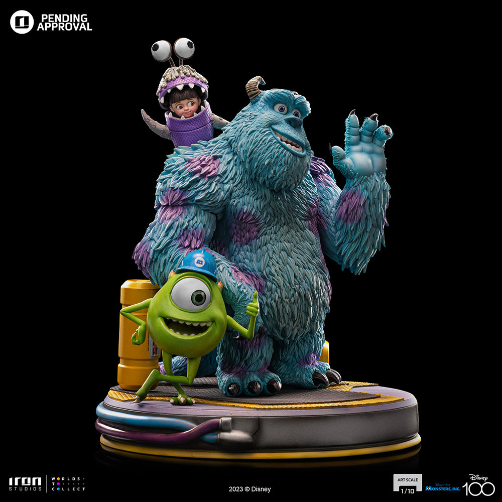 Estátua Monstros S.A. Diorama - Disney 100TH - Monstros S.A. - Art Scale 1/10 - Iron Studios