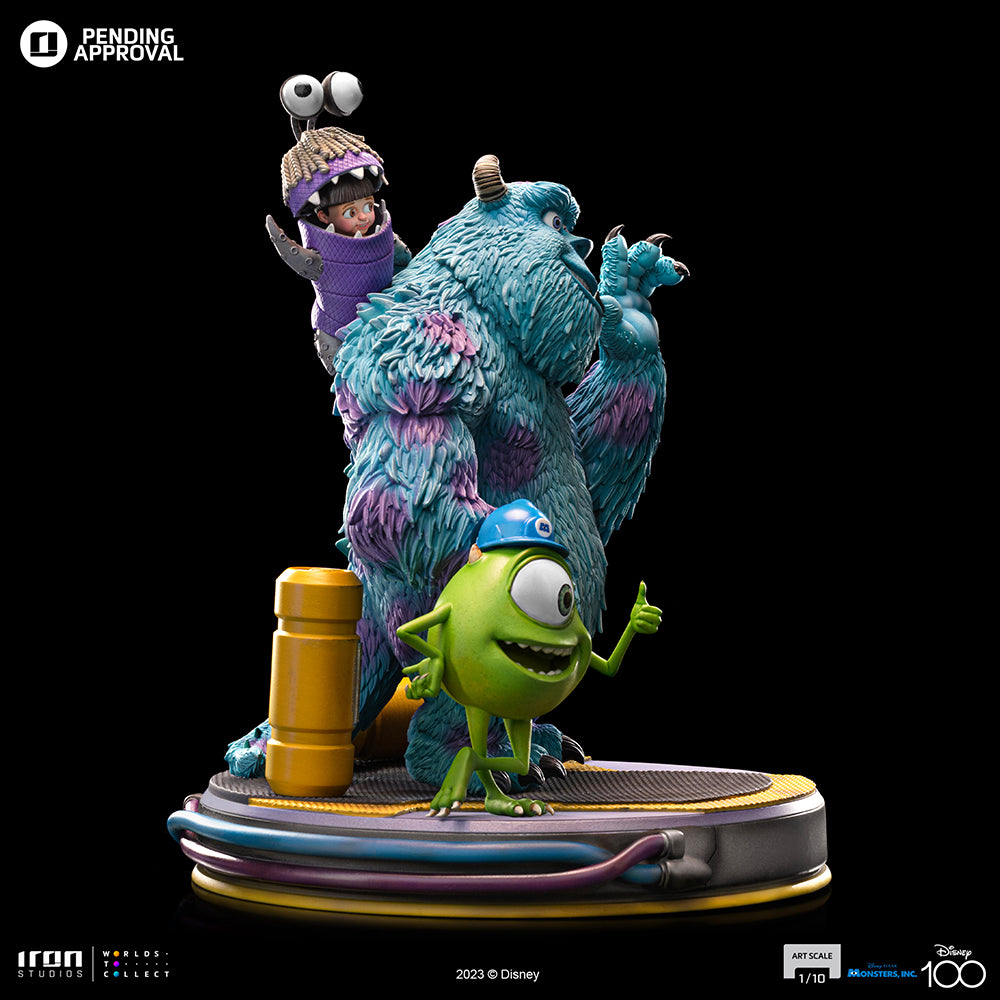 Estátua Monstros S.A. Diorama - Disney 100TH - Monstros S.A. - Art Scale 1/10 - Iron Studios