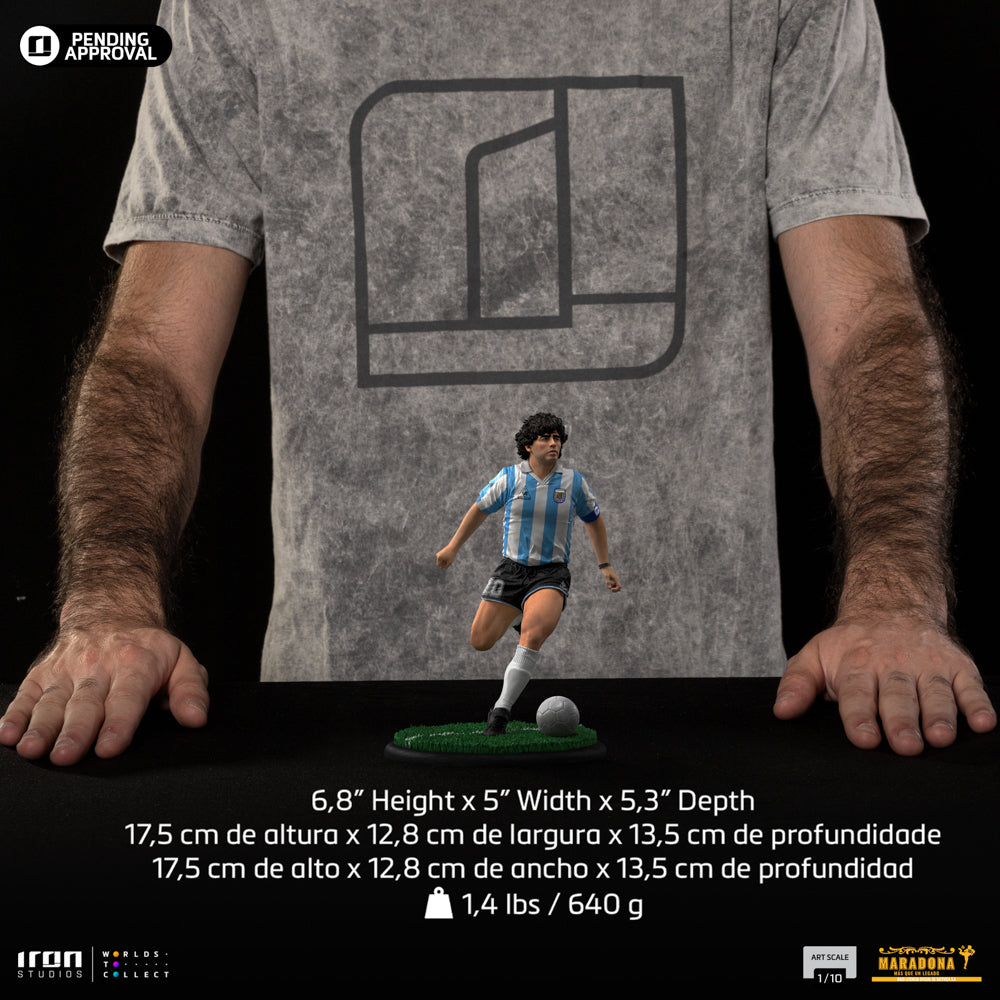 Estátua Diego Maradona Argentina Ver. - Maradona - Art Scale 1/10 - Iron Studios