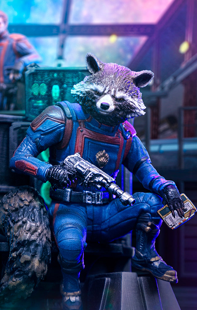 Estátua Rocket Raccoon - Guardiões da Galaxia 3 - Art Scale 1/10 - Iron Studios