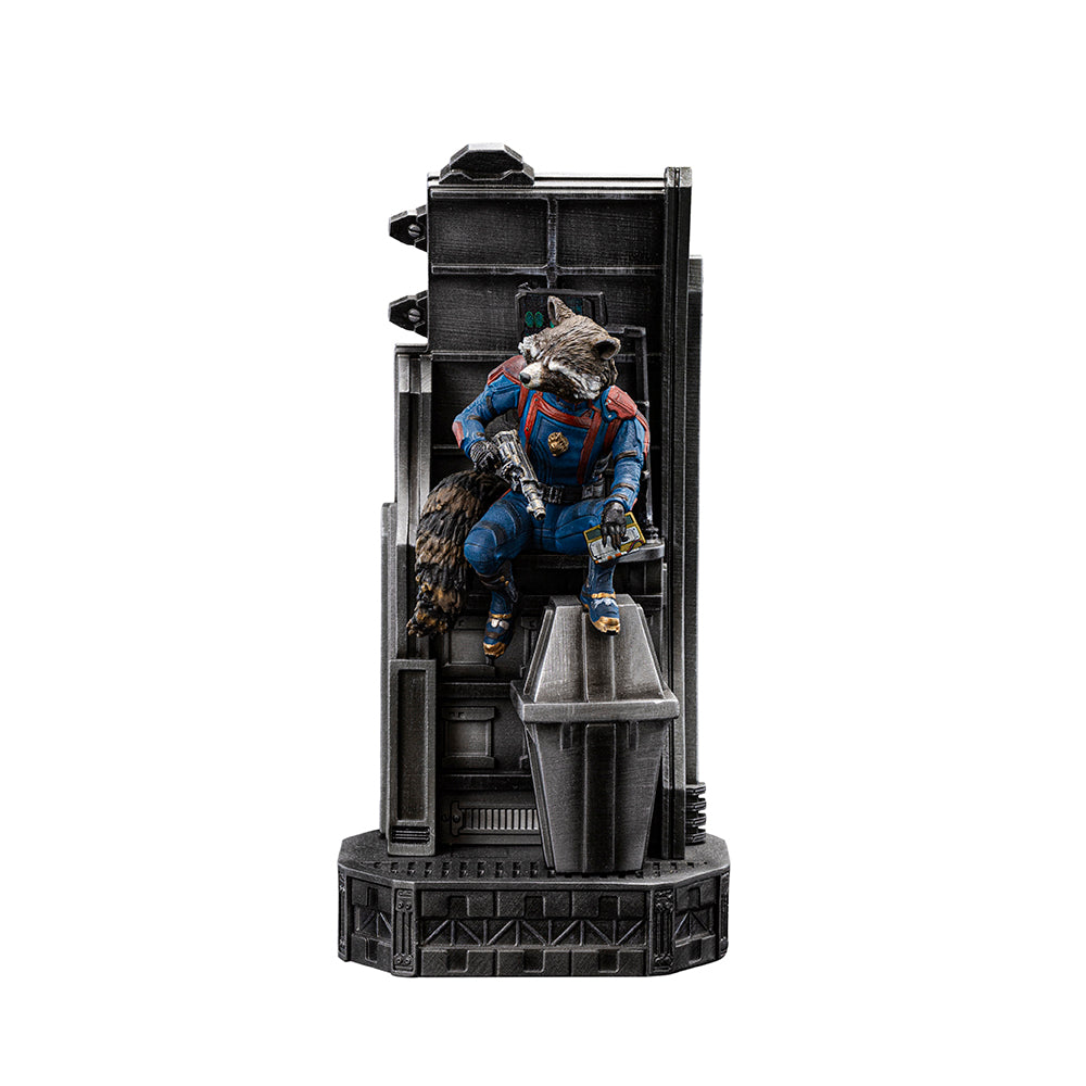 Estátua Rocket Raccoon - Guardiões da Galaxia 3 - Art Scale 1/10 - Iron Studios