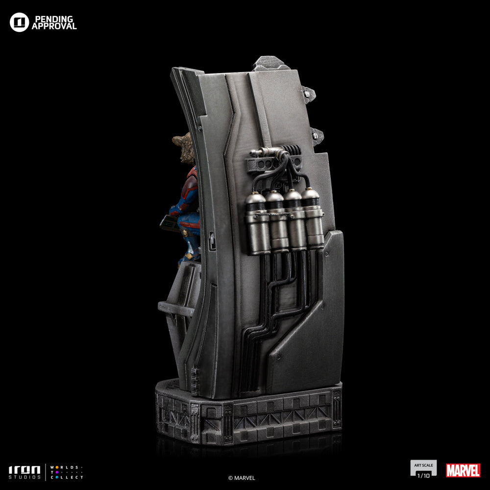 Estátua Rocket Raccoon - Guardiões da Galaxia 3 - Art Scale 1/10 - Iron Studios