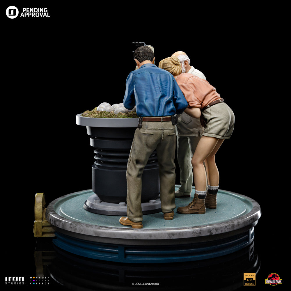 Estátua Dino Hatching Deluxe - Jurassic Park - Art Scale 1/10 - Iron Studios