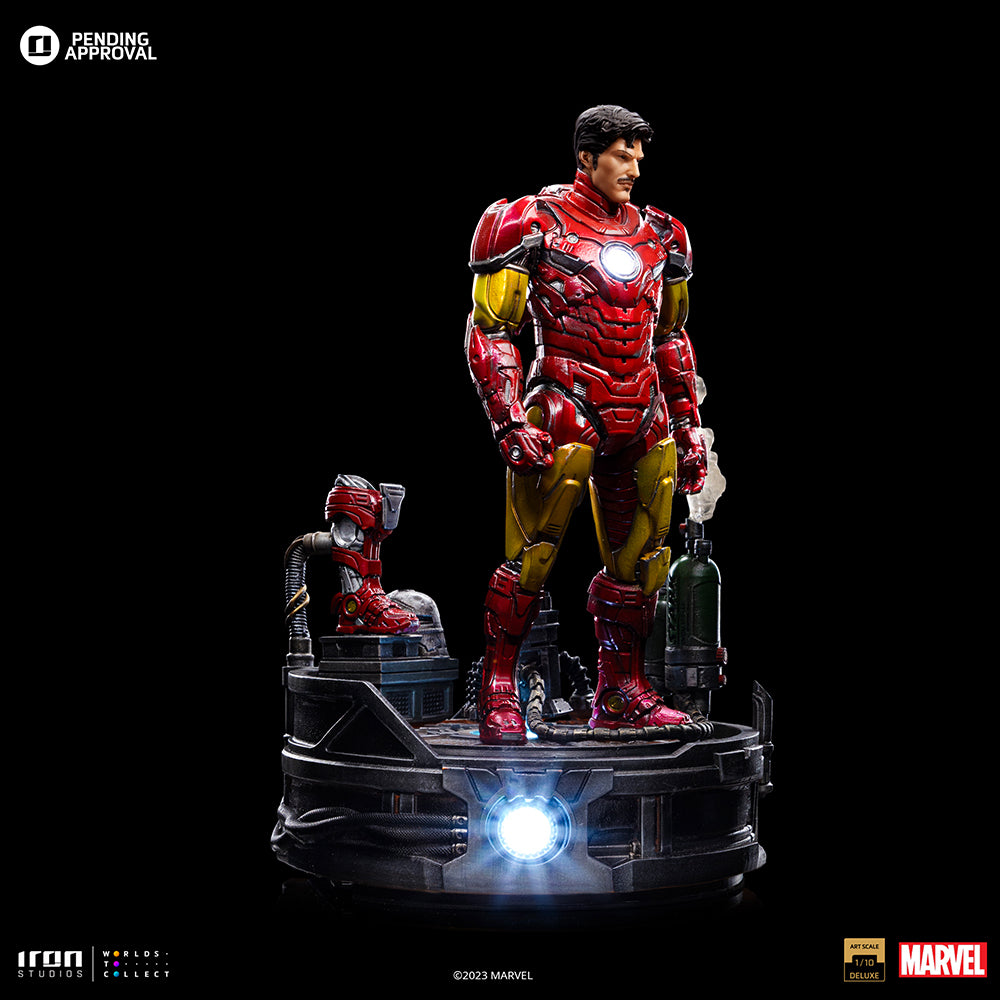 Estátua Iron Man Unleashed Deluxe - Marvel Comics - Art Scale 1/10