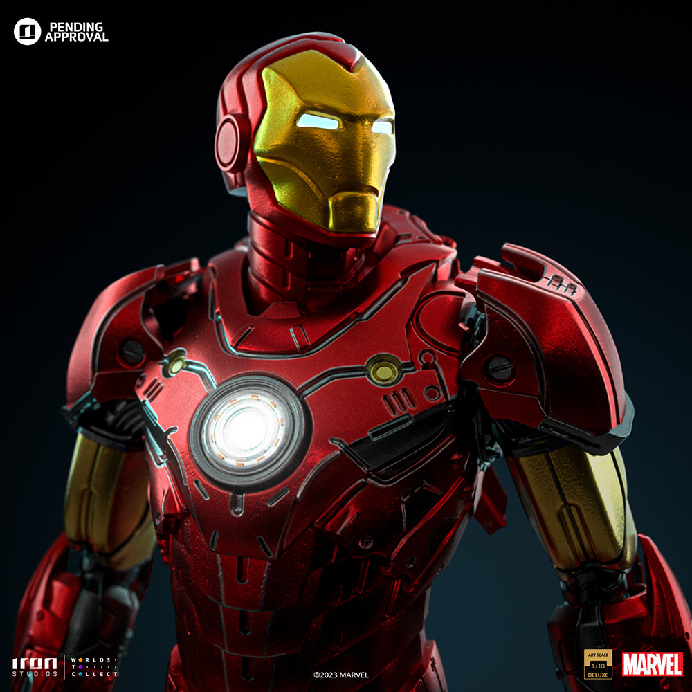 アメコミ iron studios iron man 1/10 Estátua Iron Man Unleashed Deluxe - Marvel Comics - Art Scale 1/10
