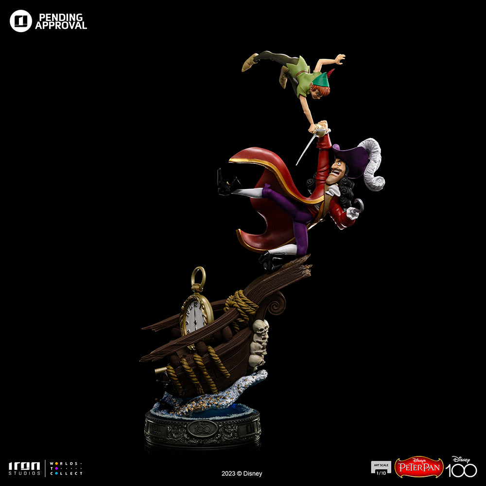 Estátua Peter Pan 100 Years Ver - Disney 100TH - Peter Pan - Art Scale 1/10 - Iron Studios