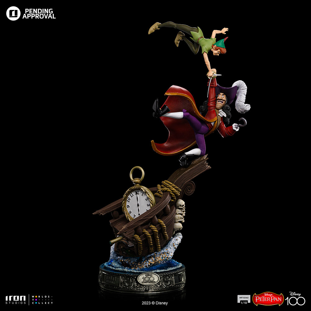 Estátua Peter Pan 100 Years Ver - Disney 100TH - Peter Pan - Art Scale 1/10 - Iron Studios
