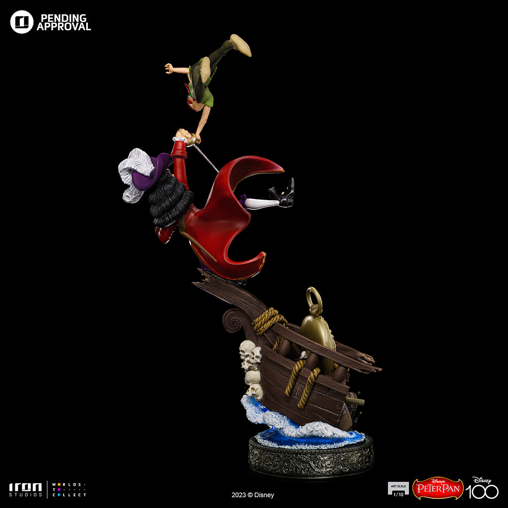 Estátua Peter Pan 100 Years Ver - Disney 100TH - Peter Pan - Art Scale 1/10 - Iron Studios