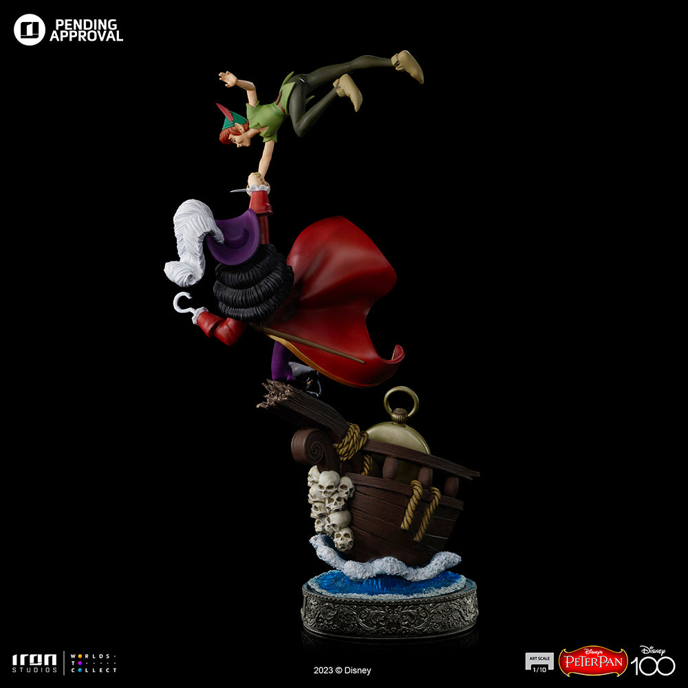 Estátua Peter Pan 100 Years Ver - Disney 100TH - Peter Pan - Art Scale 1/10 - Iron Studios