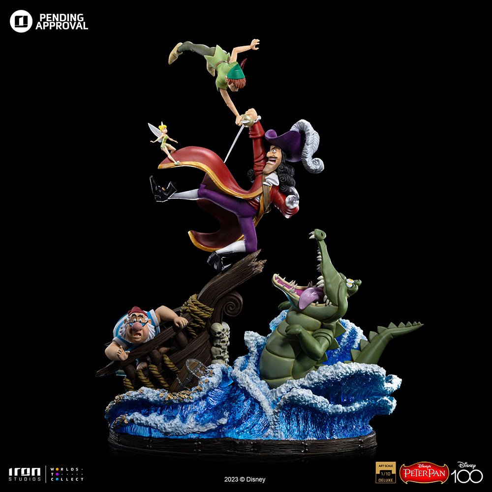 Estátua Peter Pan Deluxe - Disney 100TH - Peter Pan - Art Scale 1/10 - Iron Studios