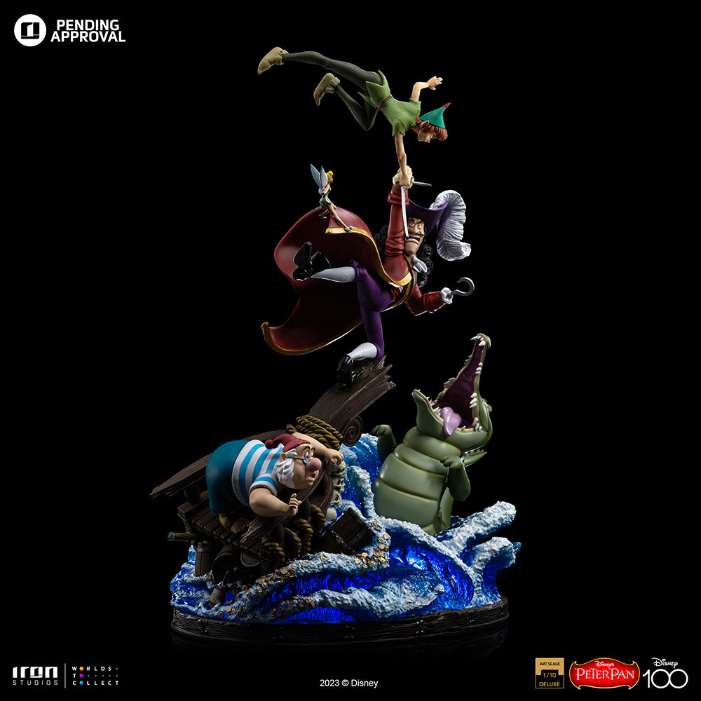 Estátua Peter Pan Deluxe - Disney 100TH - Peter Pan - Art Scale 1/10 - Iron Studios