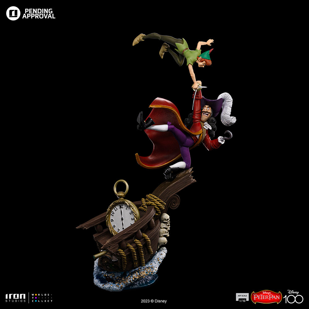 Estátua Peter Pan - Disney 100TH - Peter Pan - Art Scale 1/10 - Iron Studios