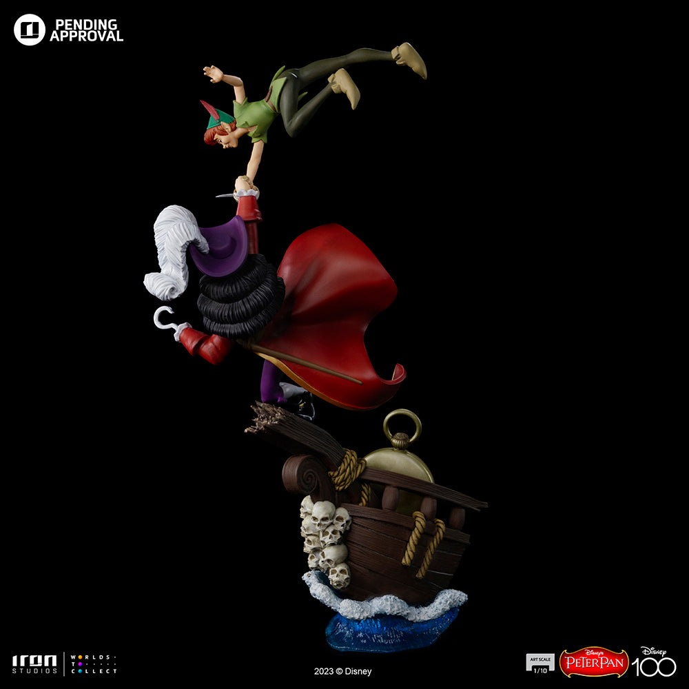 Estátua Peter Pan - Disney 100TH - Peter Pan - Art Scale 1/10 - Iron Studios