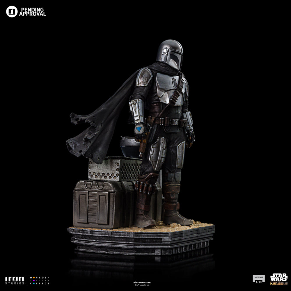 Estátua Din Djarin and Din Grogu - The Mandalorian - Art Scale 1/10 - Iron Studios