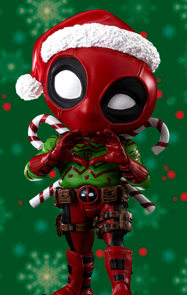 Estátua Deadpool Holidays Ver - Marvel Comics - MiniCo - Iron Studios