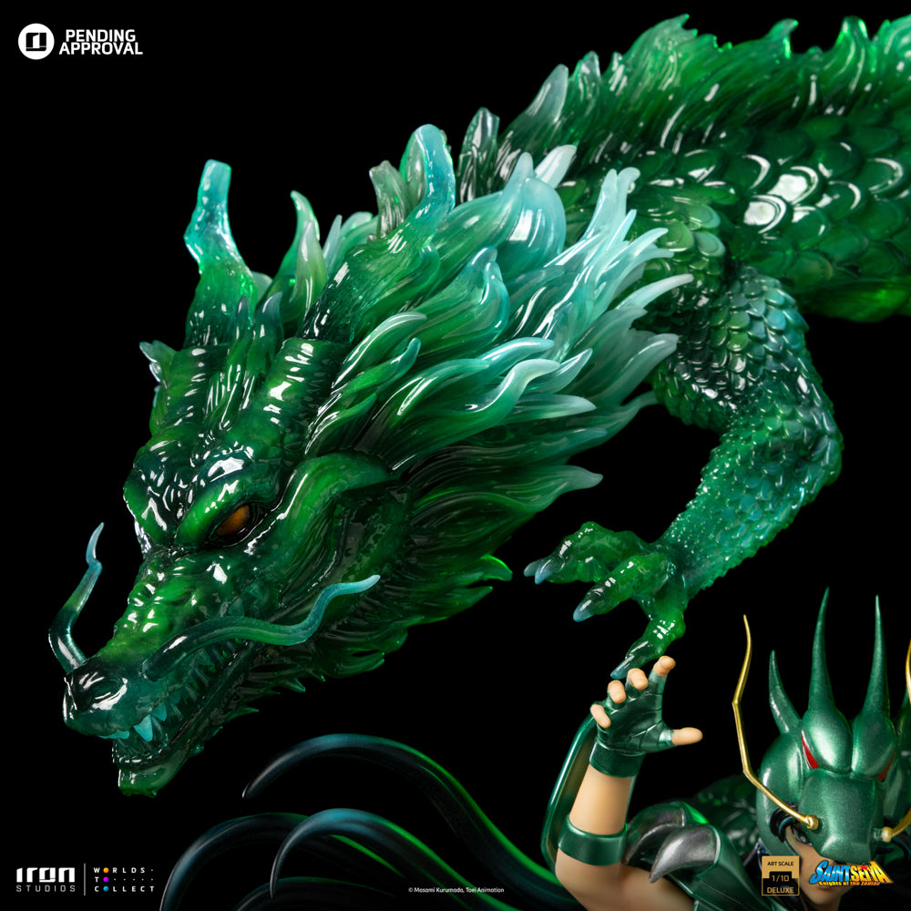 K*n様 Dragon of Illumination,Sanctuary'sS Estátua Dragon Shiryu Deluxe - Saint Seiya - Art Scale 1/10 - Iron