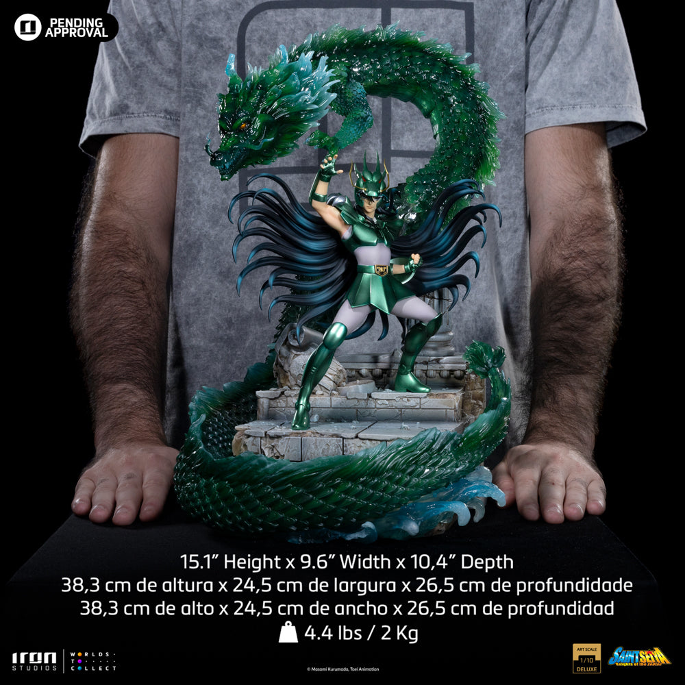 Estátua Dragon Shiryu Deluxe - Saint Seiya - Art Scale 1/10 - Iron Studios