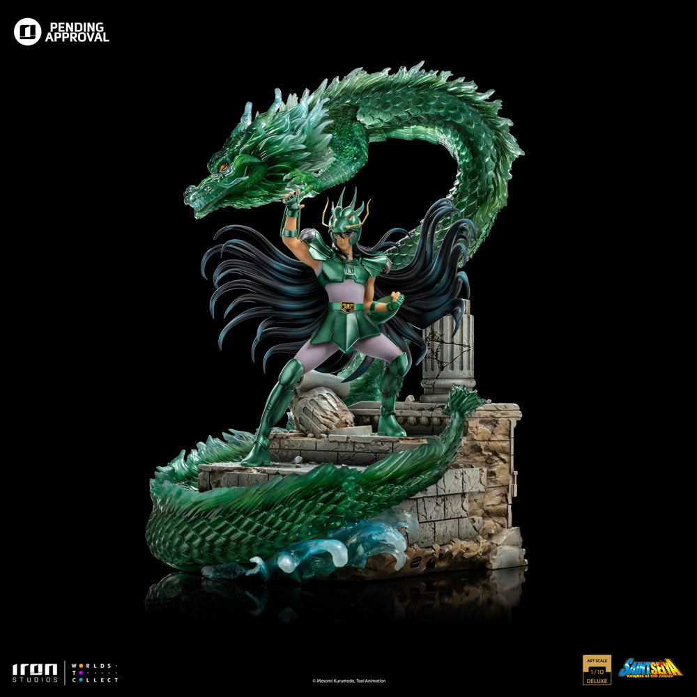 K*n様 Dragon of Illumination,Sanctuary'sS Estátua Dragon Shiryu Deluxe - Saint Seiya - Art Scale 1/10 - Iron