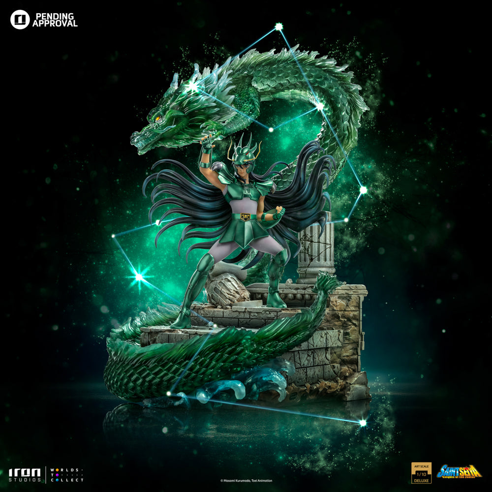 Estátua Dragon Shiryu Deluxe - Saint Seiya - Art Scale 1/10 - Iron Studios