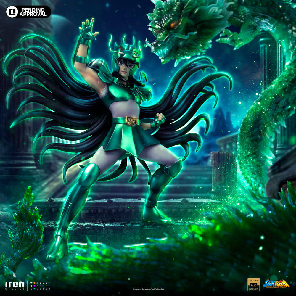 Estátua Dragon Shiryu Deluxe - Saint Seiya - Art Scale 1/10 - Iron Studios