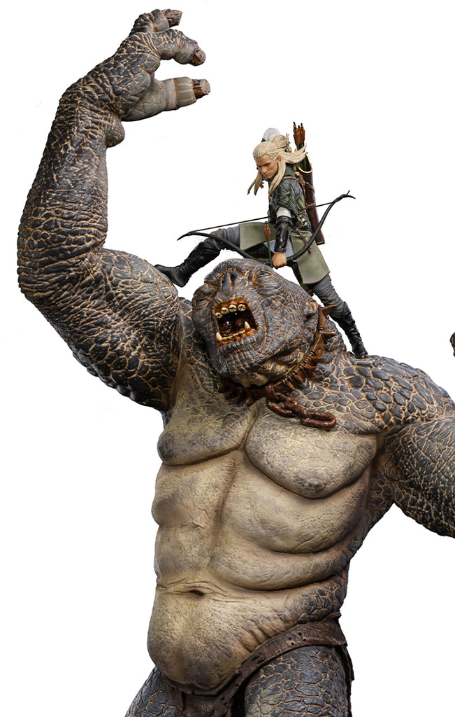 Estátua Legolas Vs Cave Troll - The Lord of the Rings - Art Scale 1/10 - Iron Studios