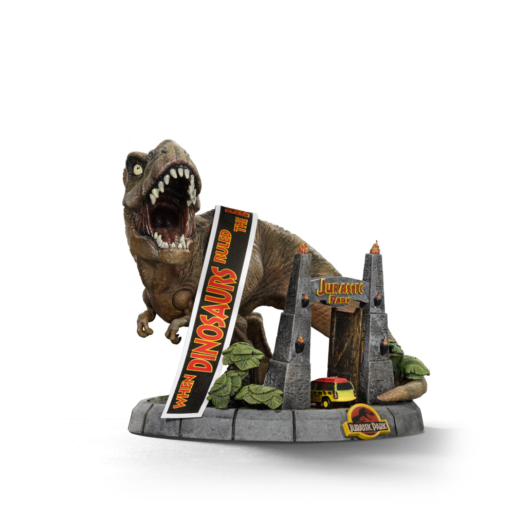 Estátua T-Rex 30TH Anniversary Deluxe - Jurassic Park - MiniCo - Iron Studios